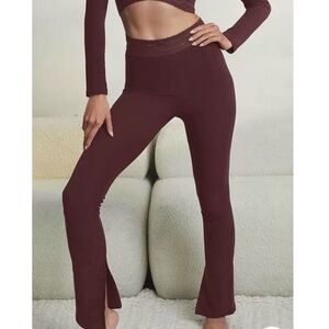 Alo yoga Seamless Luxe Terry High-Waist Cuddle Legging Brown S